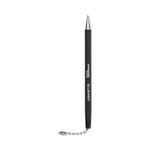 CONTROLTEK® Replacement Counter Chain Ballpoint Counter Pen, Medium, 1 mm, Black Ink, Black