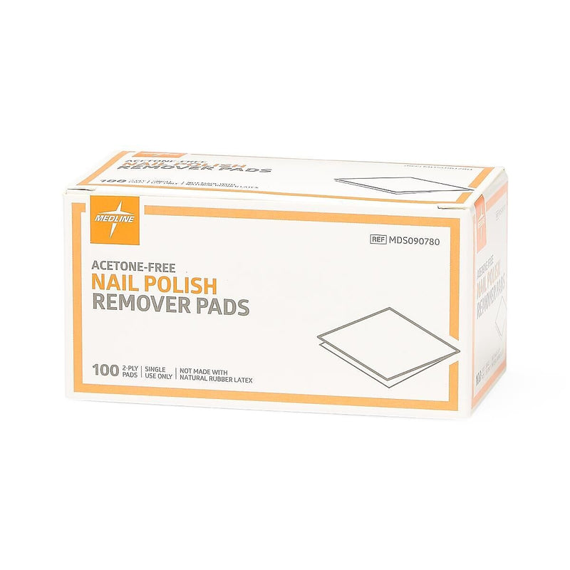Medline Nail Polish Remover Pads, 100/Box (MDS090780H)