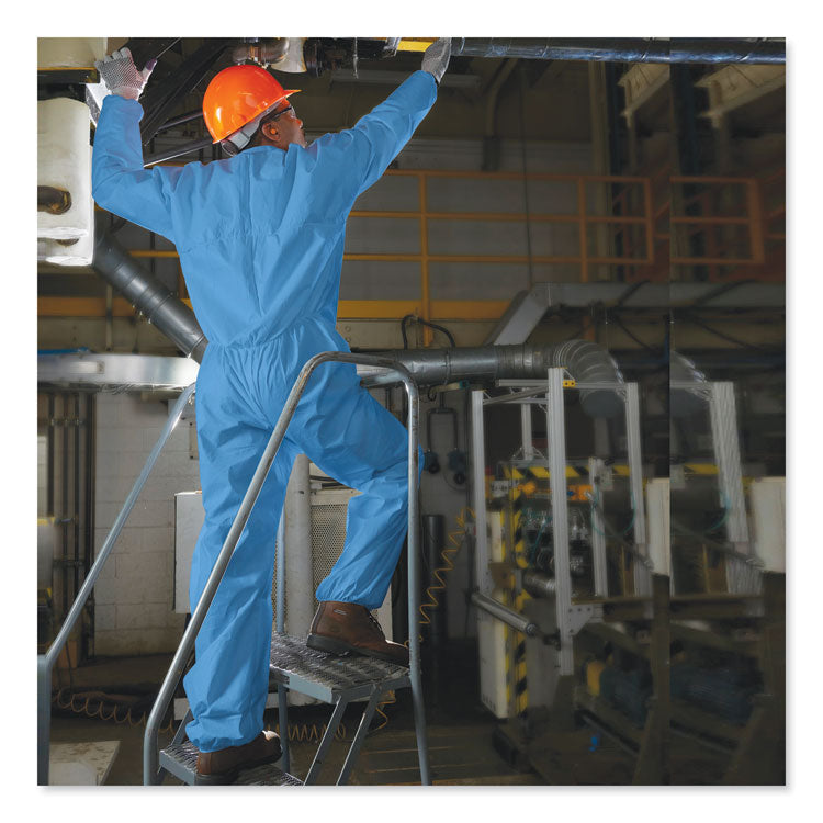 A20 Coveralls, MICROFORCE Barrier SMS Fabric, 2X-Large, Blue, 24/Carton