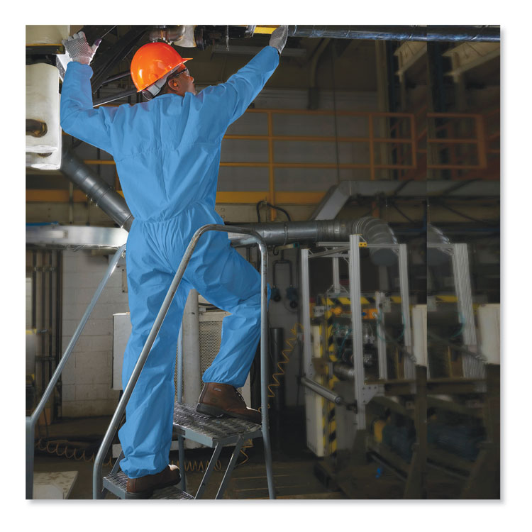 A20 Breathable Particle Protection Coveralls, Large, Blue, 24/carton