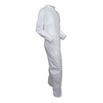 A30 Elastic Back Coveralls, Medium, White, 25/Carton
