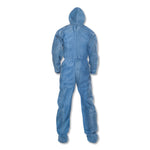 A20 Elastic Back Wrist/ankle, Hood/boots Coveralls, 4x-Large, Blue, 20/carton