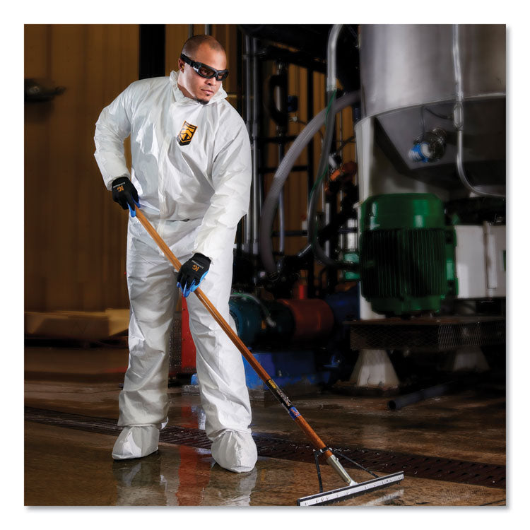 A40 Elastic-Cuff, Ankle, Hood and Boot Coveralls, 4X-Large, White, 25/Carton