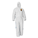 A40 Breathable Back Coveralls, 5X-Large to 6X-Large Combo, White/Blue, 25/Carton