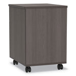 Trento Line Mobile Pedestal File, Left Or Right, 2-Drawers: Box/file, Legal/letter, Mocha, 16.5" X 19.75" X 23.63"