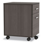 Trento Line Mobile Pedestal File, Left Or Right, 2-Drawers: Box/file, Legal/letter, Mocha, 16.5" X 19.75" X 23.63"