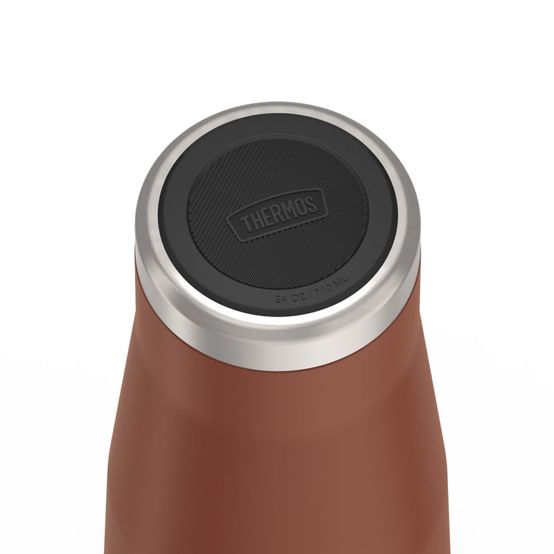 Thermos Icon Stainless Steel Vacuum Insulated Cold Tumbler with Straw, 24 oz., Saddle (EAIS1112SD4)
