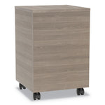 Urban Mobile File Pedestal, Left Or Right, 2-Drawers: Box/file, Legal/a4, Natural Walnut, 16" X 15.25" X 23.75"