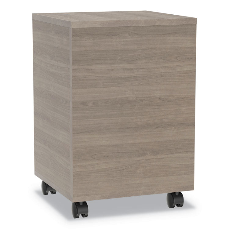 Urban Mobile File Pedestal, Left Or Right, 2-Drawers: Box/file, Legal/a4, Natural Walnut, 16" X 15.25" X 23.75"
