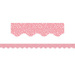 Teacher Created Resources Border Trim, 2.19" x 2.92', Composition Pink Scalloped, 12/Pack, 6 Packs/Bundle (TCR9316-6)