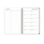 Planning Calendar BS Sophie Frosted PP 5x8 RY26 Wkly/Mthly Safety Wirebound -
