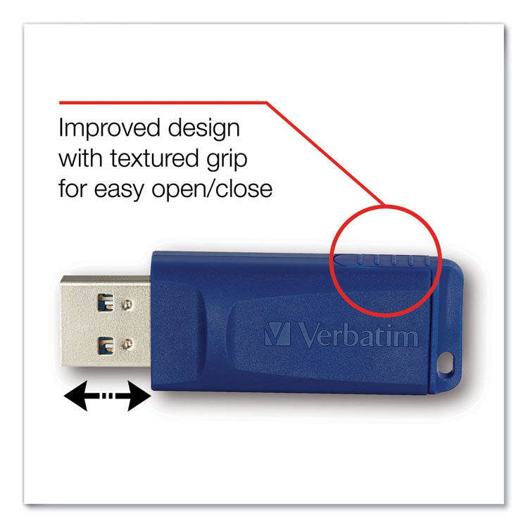 Store 'n' Go Usb Flash Drive, 64 Gb, Assorted Colors, 2/pack