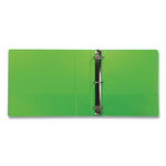 Earth's Choice Plant-Based Durable Fashion View Binder, 3 Rings, 2" Capacity, 11 x 8.5, Lime, 2/Pack