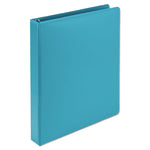 Earth's Choice Plant-Based Durable Fashion View Binder, 3 Rings, 1" Capacity, 11 x 8.5, Turquoise, 2/Pack