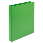 Earth's Choice Plant-Based Durable Fashion View Binder, 3 Rings, 1" Capacity, 11 x 8.5, Lime, 2/Pack