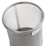 Mind Reader Metal Pen and Accessory Holder Desk Organizer, Silver, 3-Pieces (CLIPMESH3-SIL)