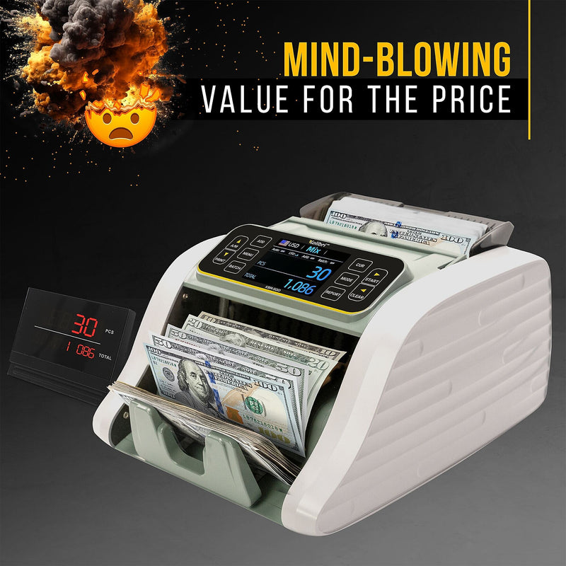Kolibri KBR-500 Bill Counter, Light Gray (KBR-500)