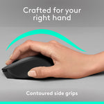 Logitech M330 Silent Plus Wireless Optical USB Mouse, Black (910-004905)