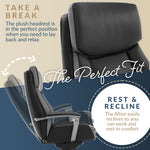 La-Z-Boy Alton Ergonomic Bonded Leather Swivel Executive Chair, Black (51544)