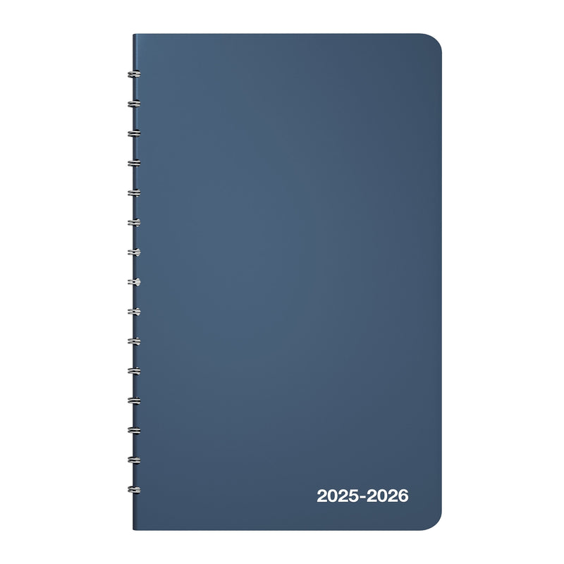 2025-2026 Staples 5" x 8" Academic Weekly & Monthly Planner, Navy (ST60362-25)