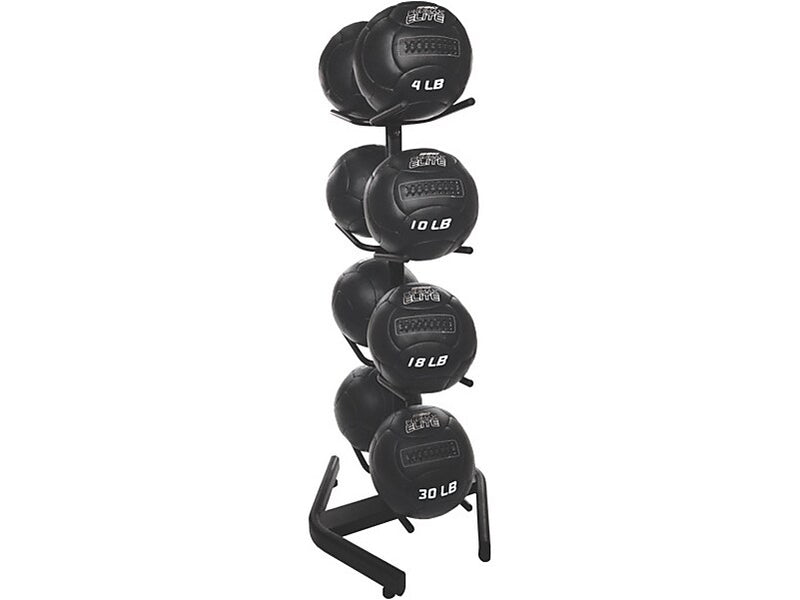 Champion Sports Black U-Ring Double Medicine Ball Tree (DTM1)