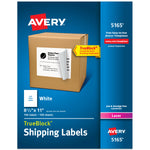 Avery TrueBlock Laser Shipping Labels, 8.5" x 11", Matte White, 100 Labels/Box (5165)