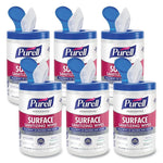 Purell Foodservice Surface Disinfecting Wipes, 110 Wipes/Container, 6/Carton (9341-06)