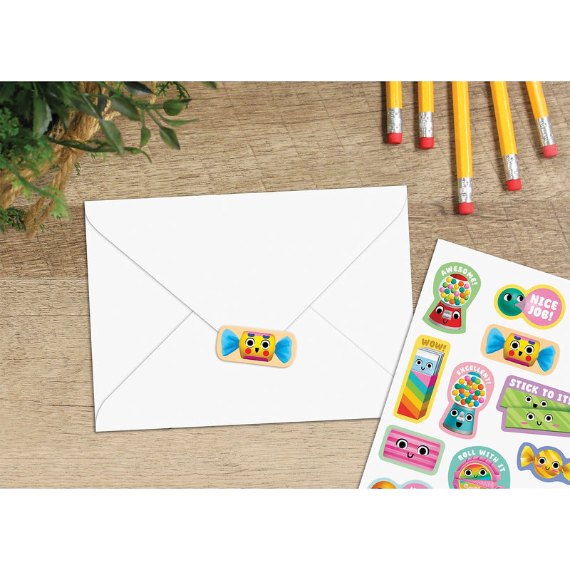 Teacher Created Resources Bubble Gum Smelly Stickers, Multicolored, 120/Pack, 6/Packs/Bundle (TCR9446-6)