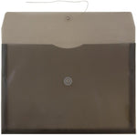 JAM Paper Premium Plastic Document File, Legal, Gray, 3/Pack (219B1SMX3)