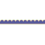 Carson Dellosa Education We Stick Together Scalloped Bulletin Board Borders, 3" x 3', Pop of Purple, 6/Bundle (CD-108519-6)