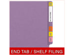 Medical Arts Press Reinforced End Tab File Folder, Straight Cut, Letter-Size, Lavender, 50/Box (S-01602-LAV)