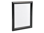 Azar Poster Holder, 8.5" x 11", Wall Mounted, Black, Plastic, 4/Pack (300336-BLK-4PK)