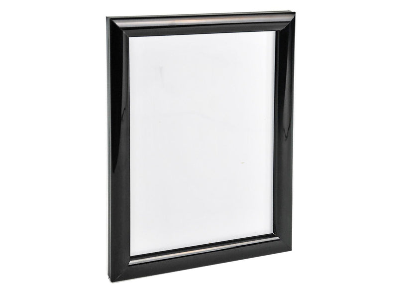 Azar Poster Holder, 8.5" x 11", Wall Mounted, Black, Plastic, 4/Pack (300336-BLK-4PK)