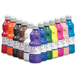 Prang Washable Tempera Paint, Assorted Colors, 16 oz., 12/Pack (10796)