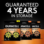 Duracell Size 13 Orange Hearing Aid Batteries, 8/Pack (DA13B8ZMR09)