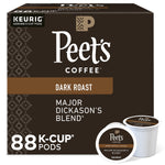 Peet's Coffee Major Dickason's Blend Coffee Keurig® K-Cup® Pods, Dark Roast, 88/Carton (65470)