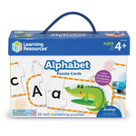 Learning Resources Alphabet Self Correcting Puzzle Cards, 26/Set (LER6089)