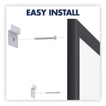 Classic Series Nano-Clean Dry Erase Board, 48" x 36", White Surface, Black Aluminum Frame