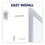Classic Series Total Erase Dry Erase Boards, 36" x 24", White Surface, Anodized Aluminum Frame