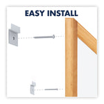 Classic Series Total Erase Dry Erase Boards, 36" x 24", White Surface, Oak Finished Fiberboard (MDF) Frame