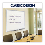 Classic Series Nano-Clean Dry Erase Board, 72" x 48", White Surface, Satin Aluminum Frame