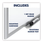 Classic Series Nano-Clean Dry Erase Board, 72" x 48", White Surface, Satin Aluminum Frame