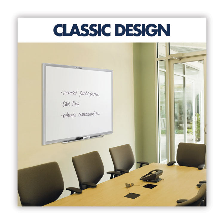 Classic Series Nano-Clean Dry Erase Board, 24" x 18", White Surface, Black Aluminum Frame