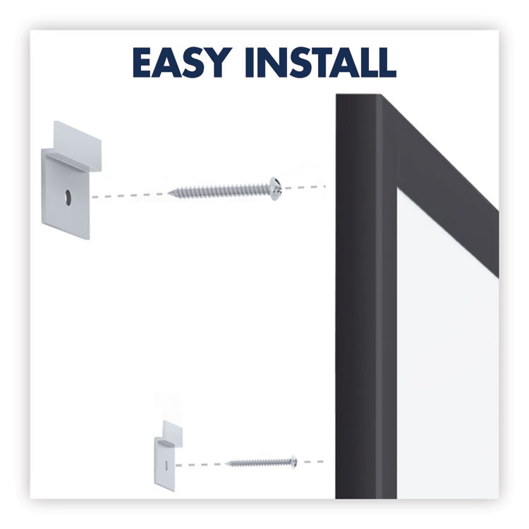 Classic Series Nano-Clean Dry Erase Board, 24" x 18", White Surface, Black Aluminum Frame