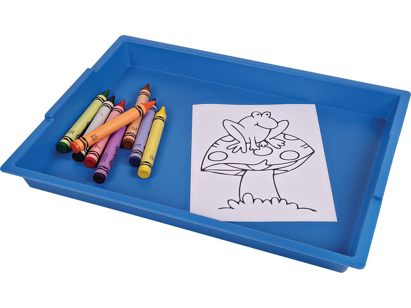 Deflect-O Little Artist Polypropylene Paint Tray, 1.83" x 16.04" x 12.07", Blue (39507BLU)