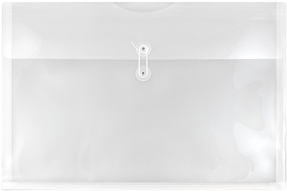 JAM Paper Premium Plastic Document File, Clear, 3/Pack (457B1CLX3)