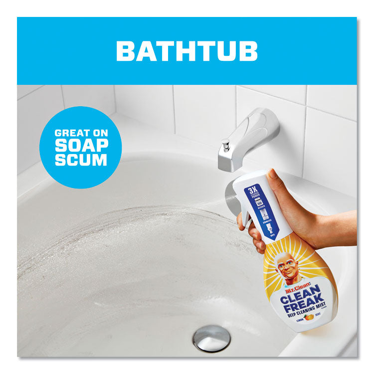 Clean Freak Deep Cleaning Mist Multi-Surface Spray, Lemon, 16 Oz Spray Bottle, 6/carton
