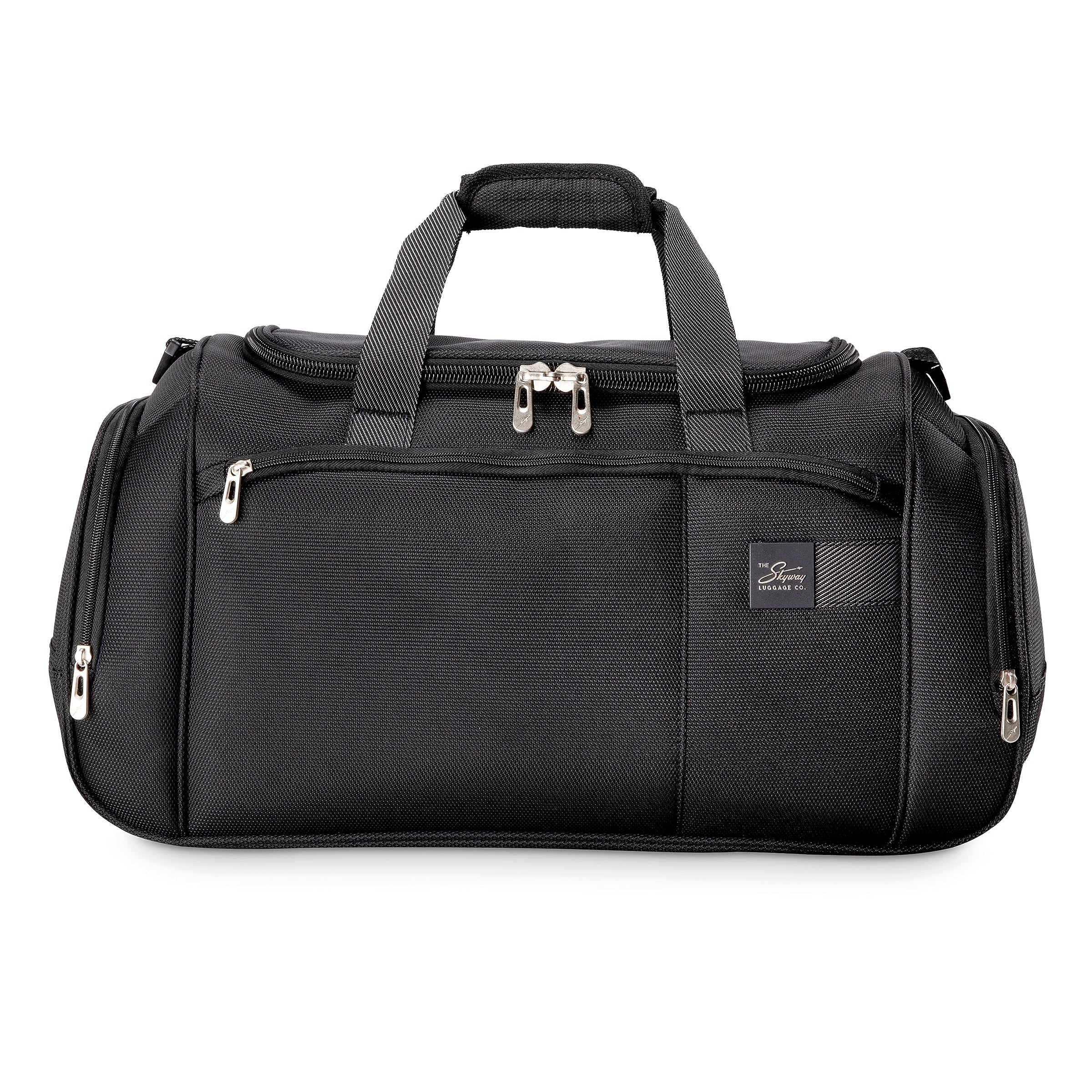 Skyway Luggage Sigma 7.0 22" Polyester Carry-On Weekender Duffel, Black (177-22-001-DFL)