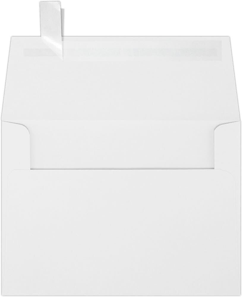 JAM Paper Self Seal A6 Booklet Envelope 4 3/4" x 6 1/2", White, 50/Pack (FE4575-05-50)