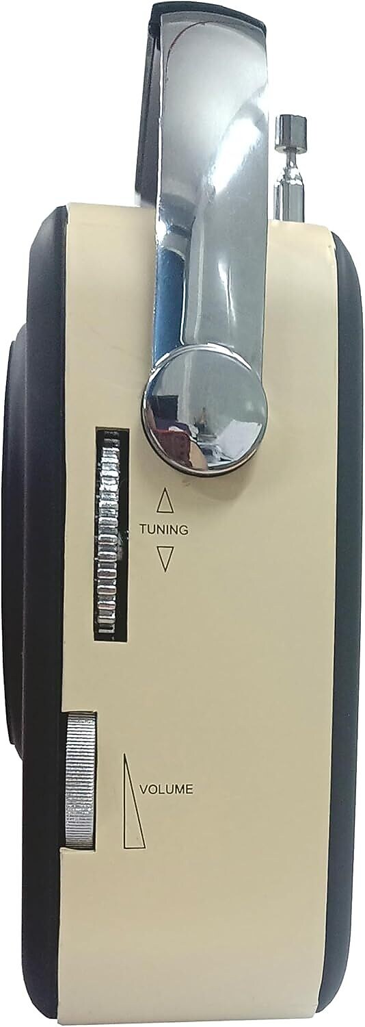 Supersonic Retro Portable Bluetooth Speaker, Black, (SC-1201BT-BLK)